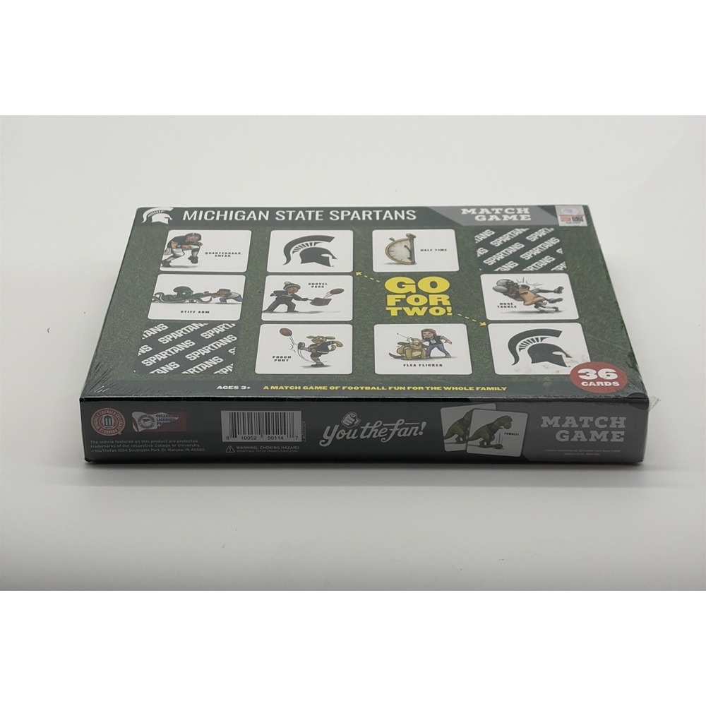YouTheFan Michigan‎ State Spartans Match Game Football, 36 Cards, Ages 3+